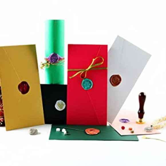 Marbolox Wax Seal Kit with 5 Seal Designs, 24 Colors(620 Pcs) Wax Seal S… - Picture 7 of 7